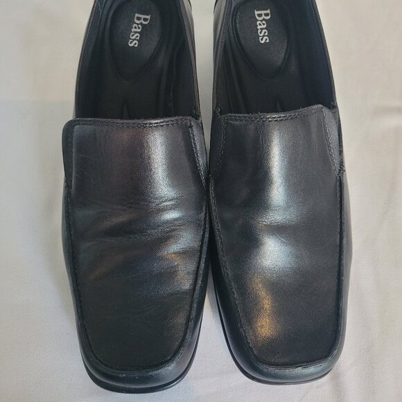 Bass Linda Loafers Black Leather Size 7W - Picture 7 of 9